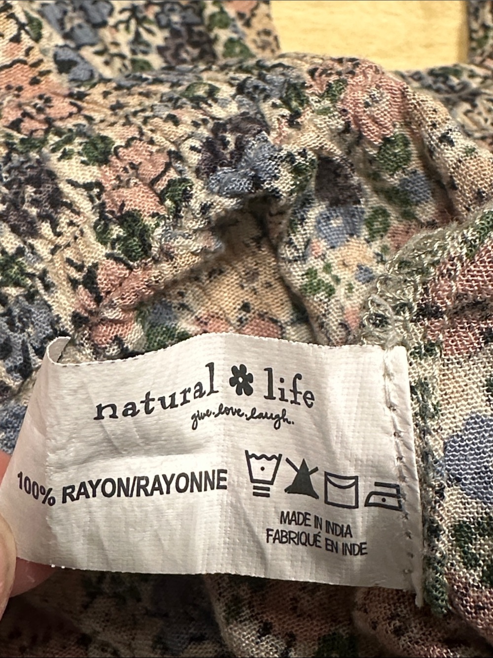 NATURAL LIFE Allison Pant in Border Print Sz L - Picture 8 of 11